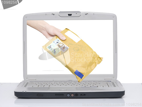 Image of hand with envelope