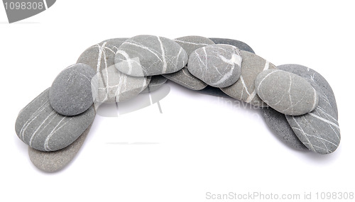 Image of pebble fence