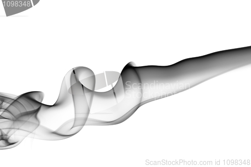 Image of Abstract smoke magic swirl on white