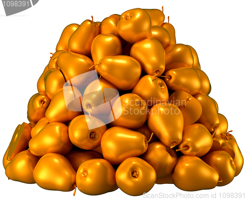 Image of Pile or Heap of golden pears