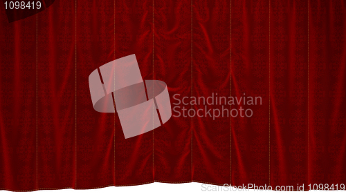 Image of Red dropping Curtain