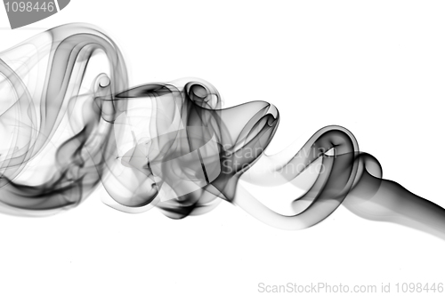 Image of Magic Abstract fume waves on white