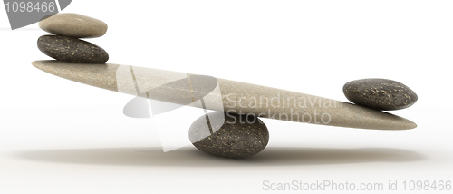 Image of Pebble stability scales with large and small stones
