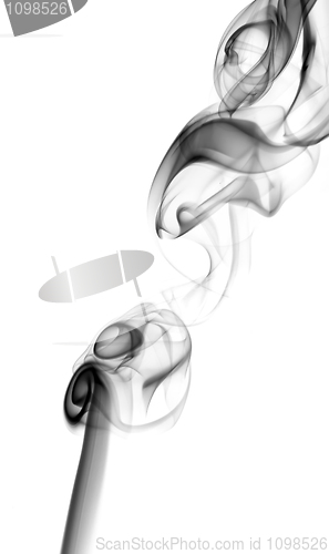 Image of Abstract fume shapes on white