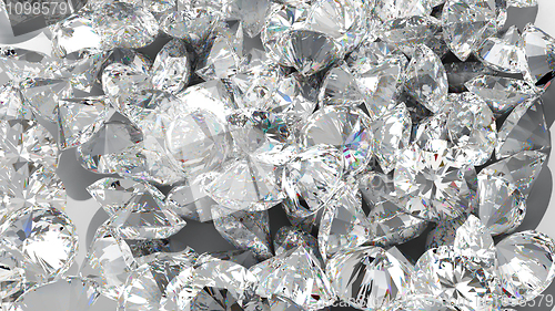 Image of Diamond background. Large group of Jewels
