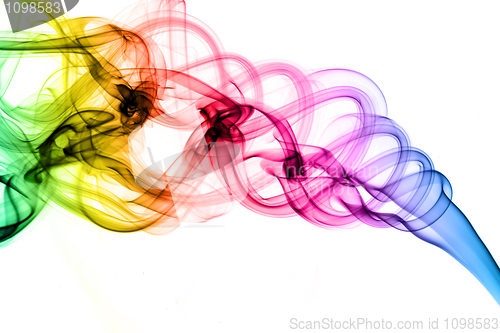 Image of Magic colored fume shapes