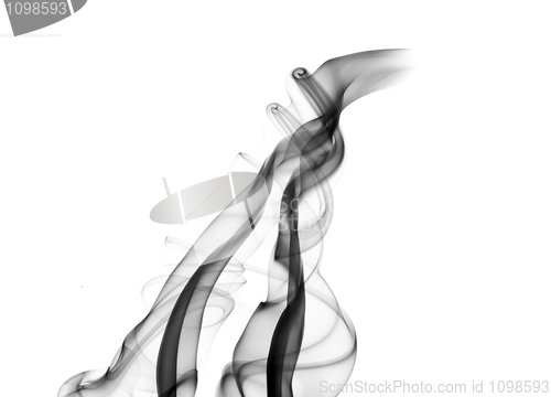 Image of Abstract puff of smoke on white