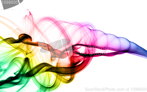 Image of Filled with color Abstract smoke