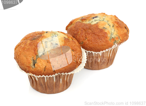 Image of Two English Blueberry Muffins