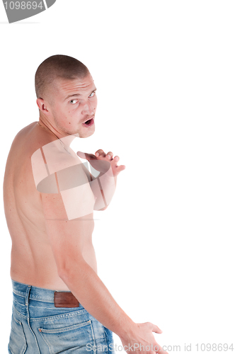 Image of Man isolated on white