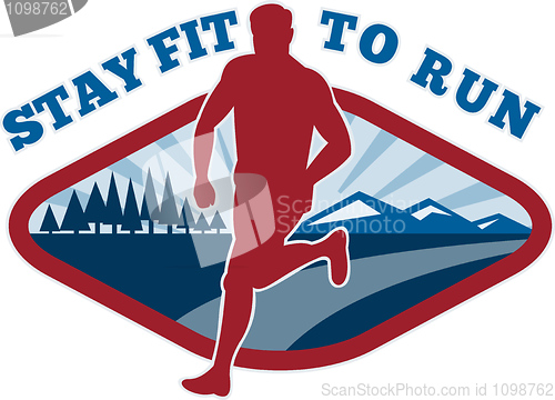 Image of Marathon road runner jogger fitness training