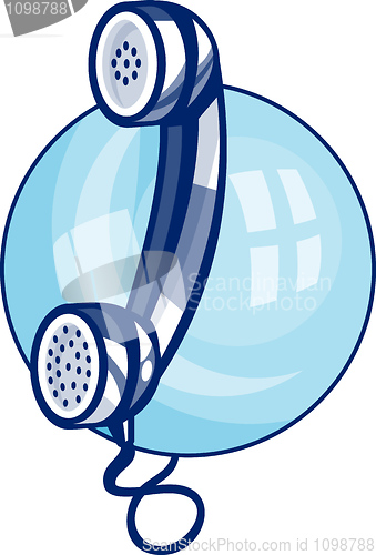 Image of vintage retro telephone