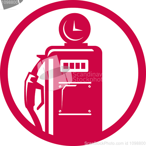 Image of Gasoline pump filling station