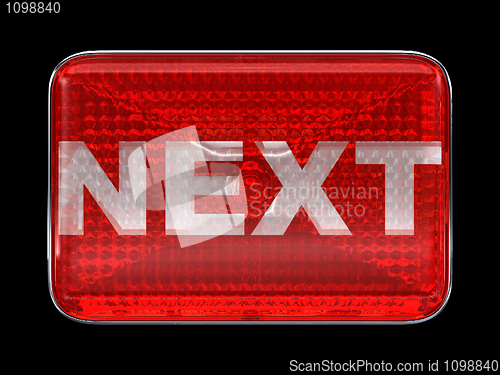 Image of Next button or headlight isolated