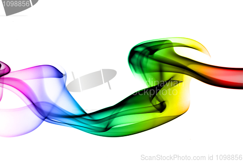 Image of Magic colorful fume shape