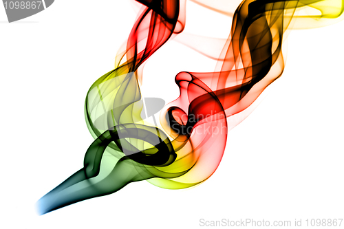 Image of RGB Fume Abstract shape on white