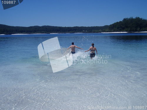 Image of Couple in the Lake