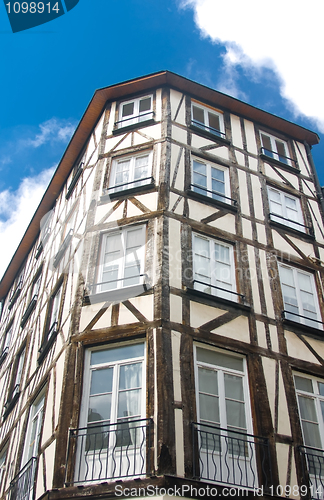 Image of Old Studwork house facade in Rouen