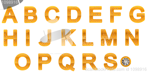 Image of Golden Diamond A-S letters