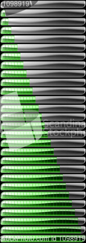 Image of Green download and upload bars collection