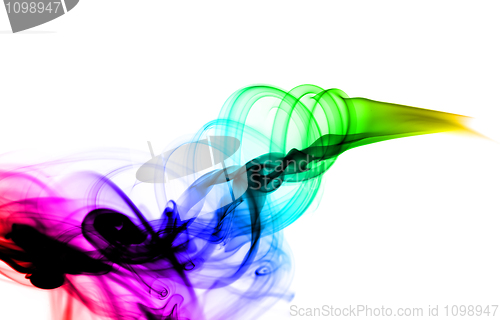 Image of Abstract colored with gradient smoke