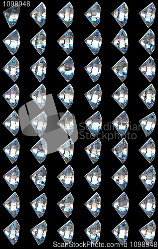 Image of Collage - side views of diamonds