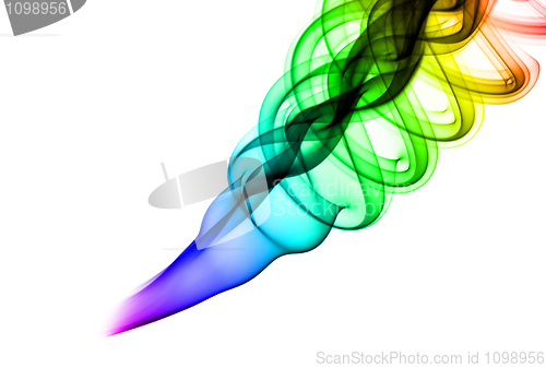 Image of Abstract colored smoke shapes