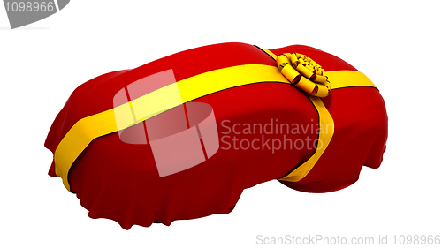 Image of Announcement or gift. New Vehicle as present