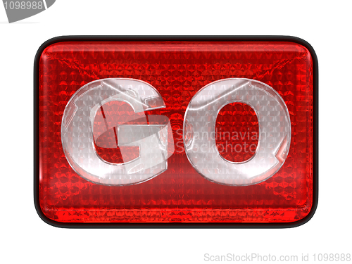 Image of Go button or headlight