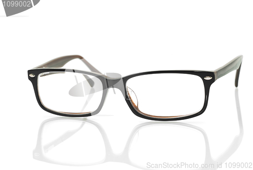 Image of Modern glasses with reflection 