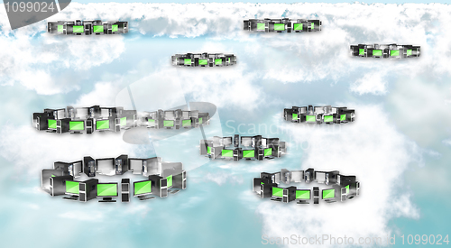 Image of Cloud computing concept