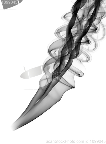 Image of Abstract black smoke pattern
