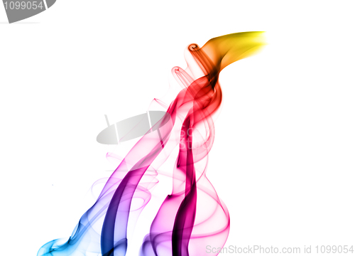 Image of Abstract colored puff of smoke 