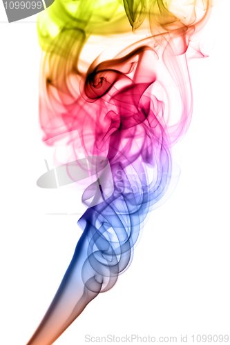 Image of Gradient colored Abstract fume shape