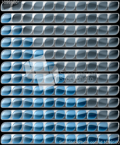 Image of Glossy Blue download and upload bars collection