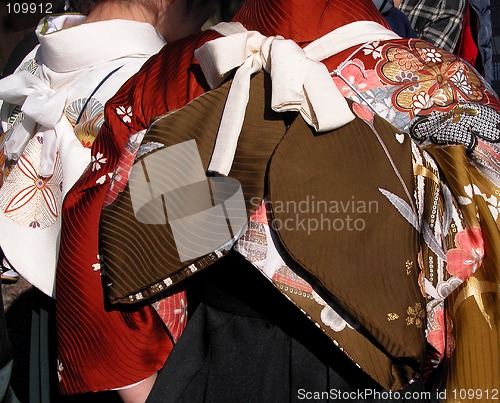 Image of Japanese kimono-detail