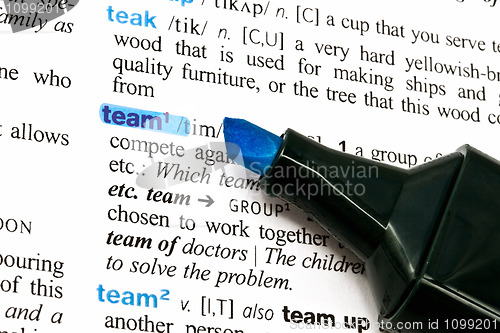 Image of The word Team