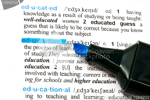 Image of The word EDUCATION