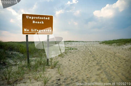 Image of unprotected beach