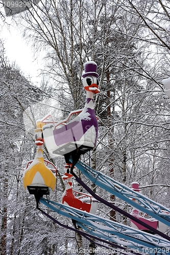 Image of Carousel in the winter