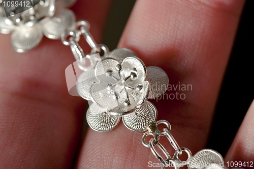 Image of Silver lotus flower