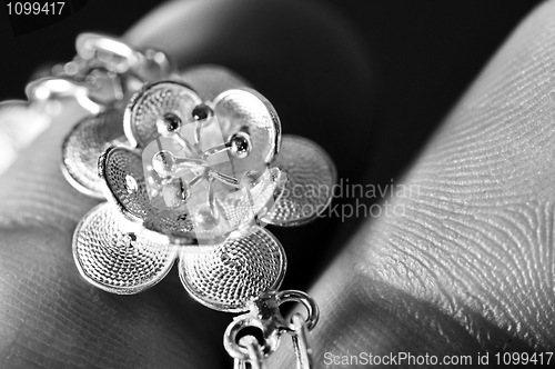 Image of Silver lotus flower