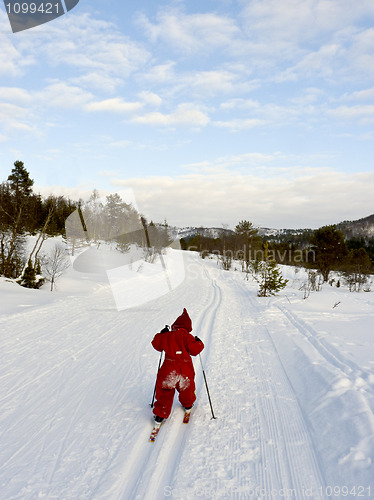 Image of Child skiing