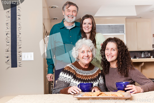 Image of Grandparents, daughter and granddaughter