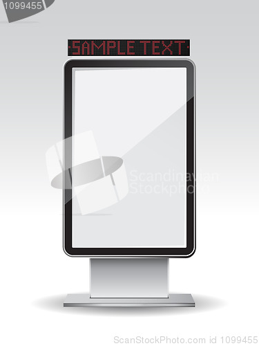 Image of Blank vertical billboard