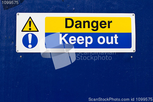 Image of danger keep out sign