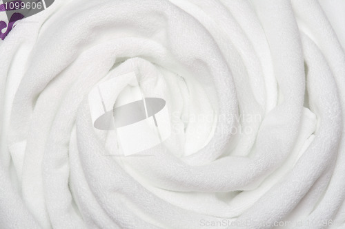 Image of white towels close up