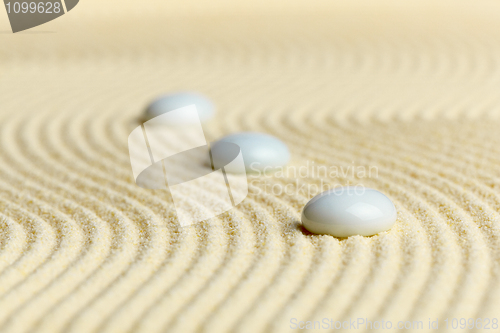 Image of Zen Garden in miniature - abstract composition