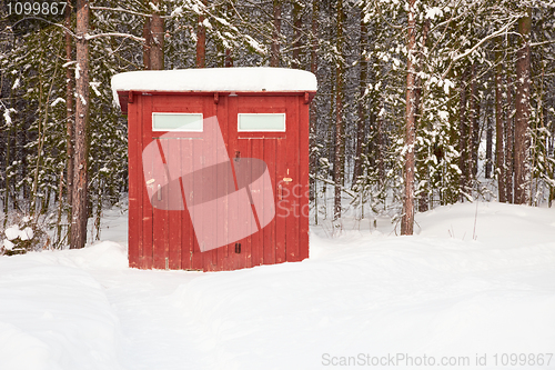 Image of Public toilet in open air