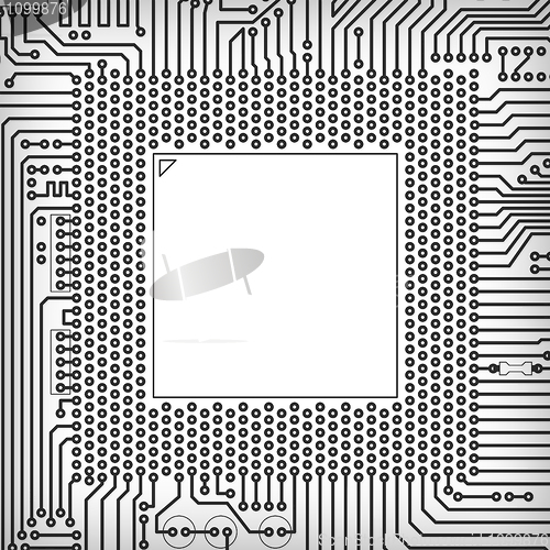 Image of Circuit board square frame